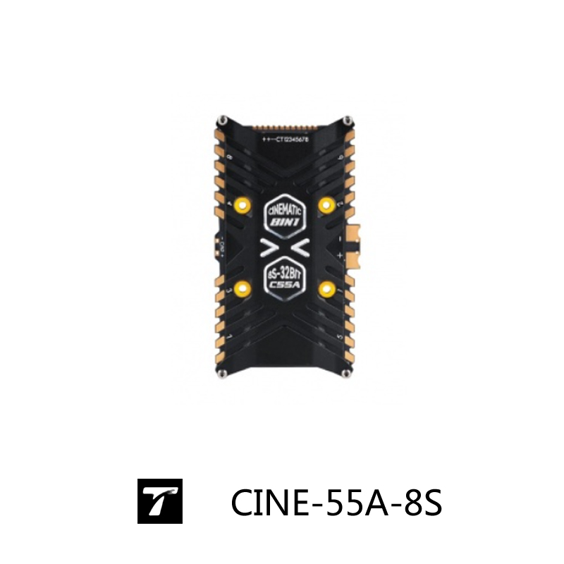 T-Motor F7 Pro Flight Controller - CINE-55A-8S-BLHeli_32 8 em 1 ESC cinemático