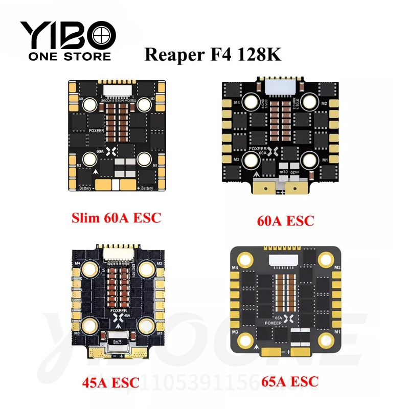 Foxeer Reaper F4 128K 65A Esc - ESC 4 em 1 Reaper F4