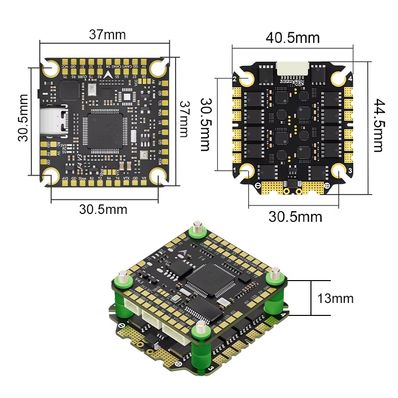 Aocoda-RC F465S V4 Stack F405  - Speedybee F405 V4 Bls 55A Stack avaliação e preço