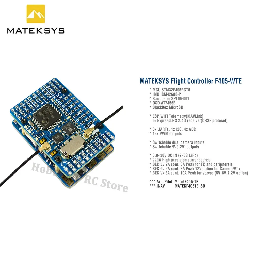 Controlador de Voo Matek MATEK - Mateksys Flight Controller F405 Wte avaliação e preço