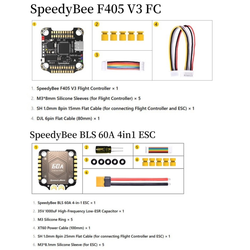 SpeedyBee F4 F405 V4 55A BLS 3 - Speedybee F405 V4 Bls 55A Stack avaliação e preço